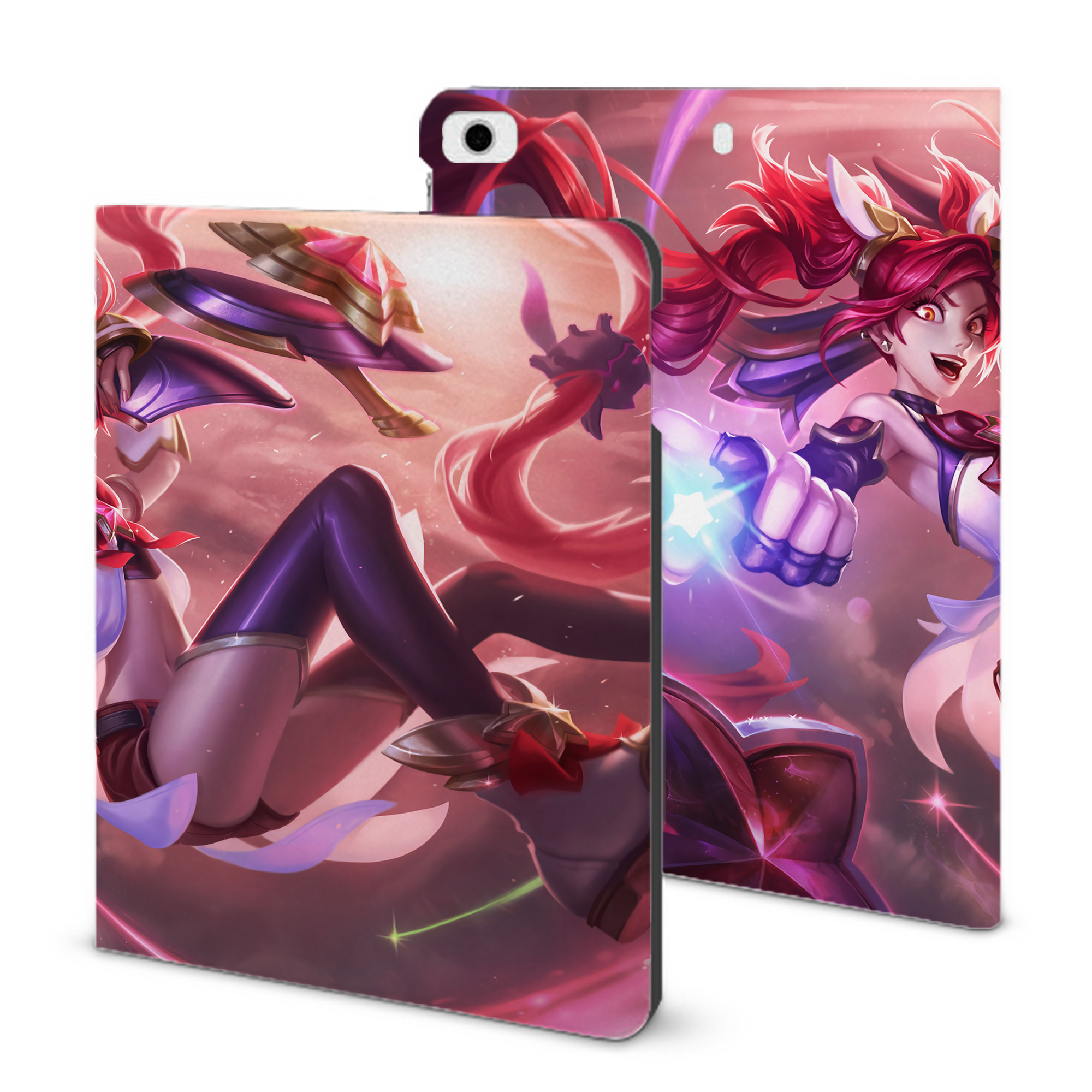 （画像用） リーグ・オブ・レジェンド League of Legends LOL IPad ケース ブック型 PUレザー TPU 耐衝撃 軽量 薄型 ペン収納なし 全面保護 IPad 各モデル対応